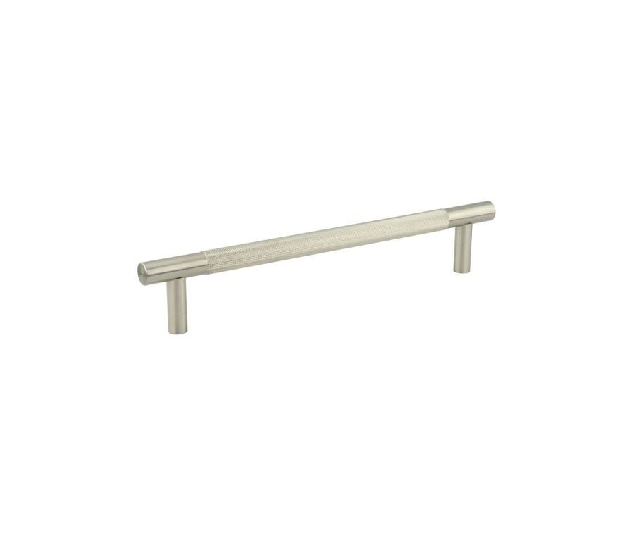 300mm Satin Nickel Face Fix Bari Knurled Pull Handle | JV1800SNFF