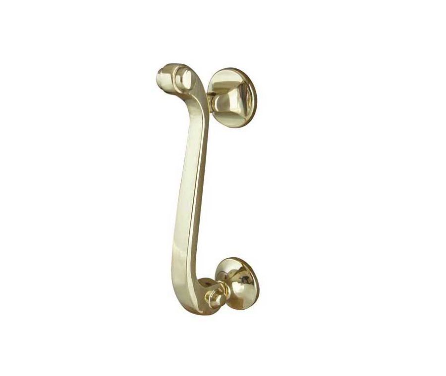 Frelan 135mm PB Scroll Door Knocker