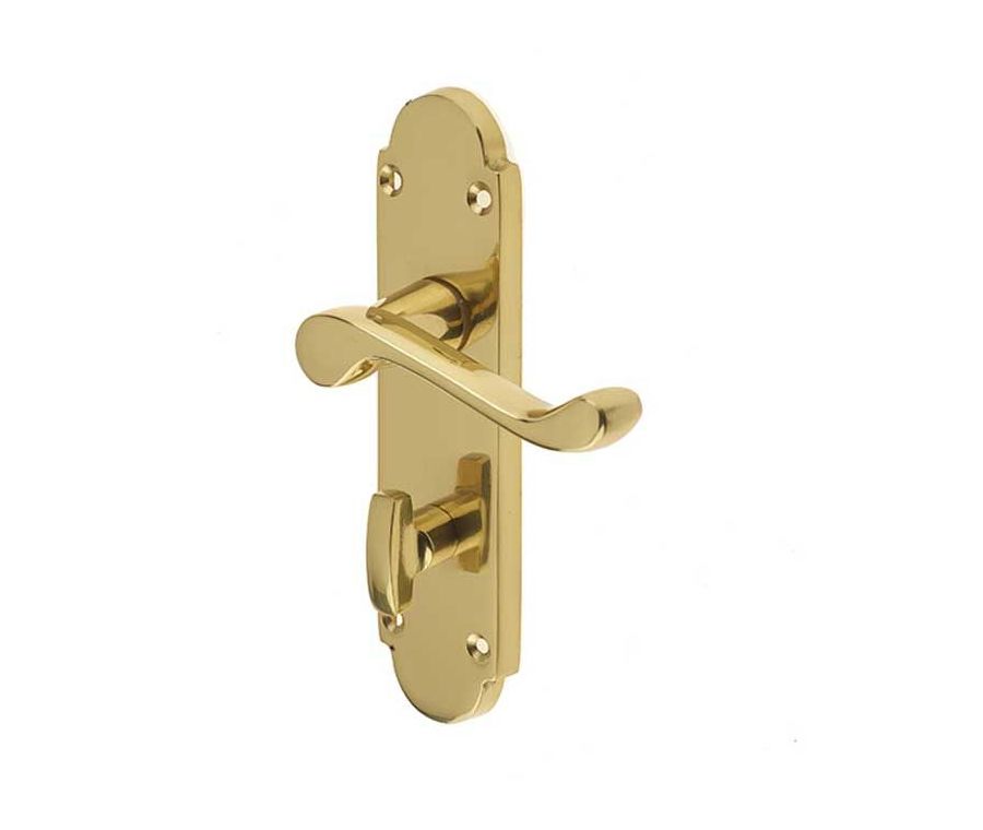 Frelan 166x40mm PB Epsom bathroom lever