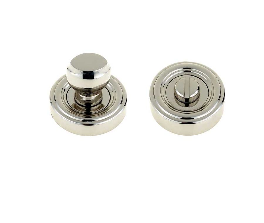Set Jedo Polished Nickel Parisian Bathroom Turn and Release | JV2652PN
