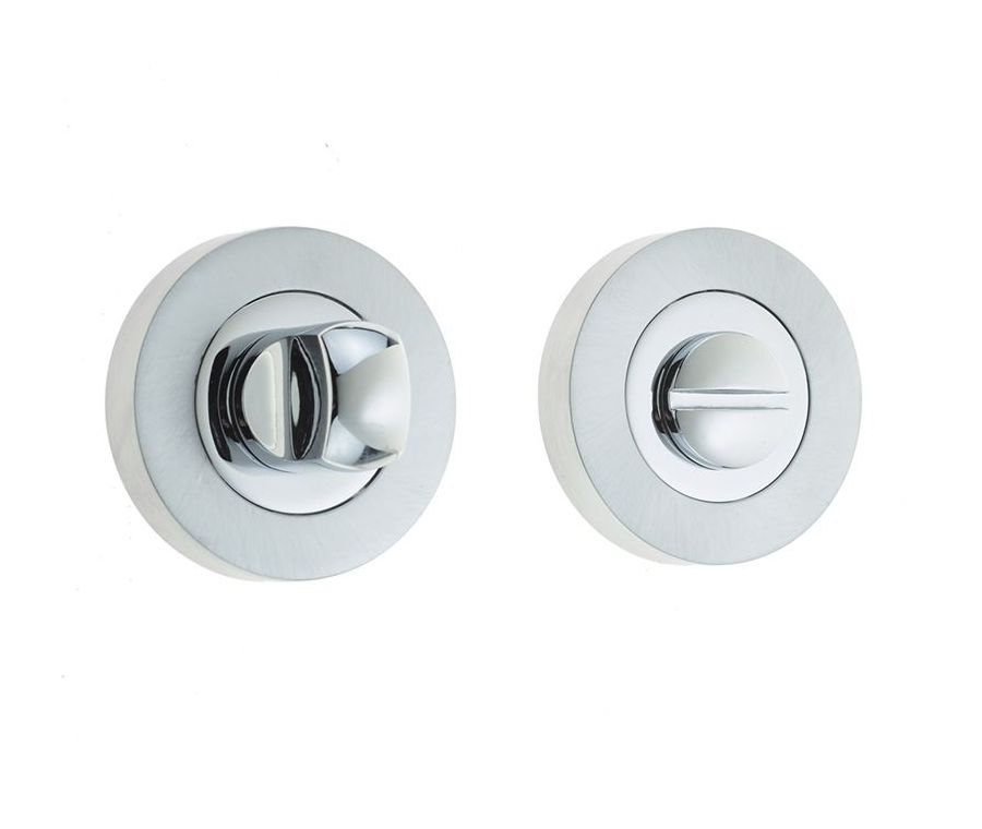 Frelan 50x10mm Polished & Satin Chrome turn & release | JV2666PCSC