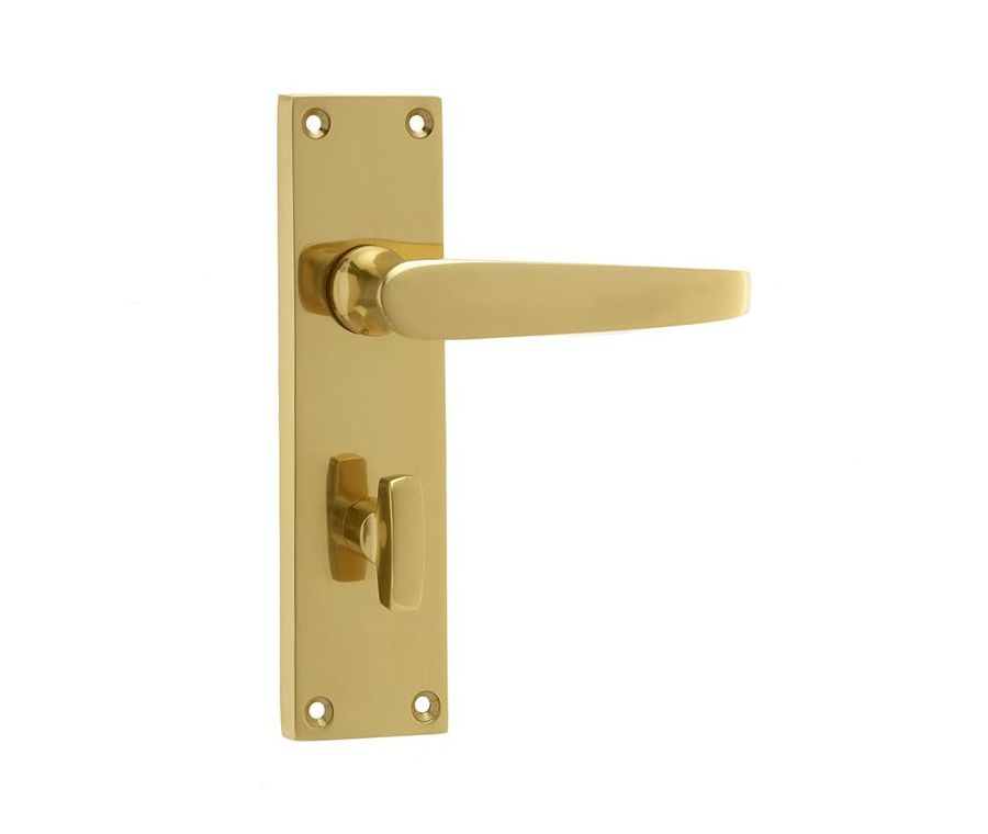 Frelan 153x41mm PB straight bathroom lever