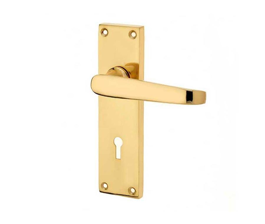 Frelan 153x41mm PB straight lever lock
