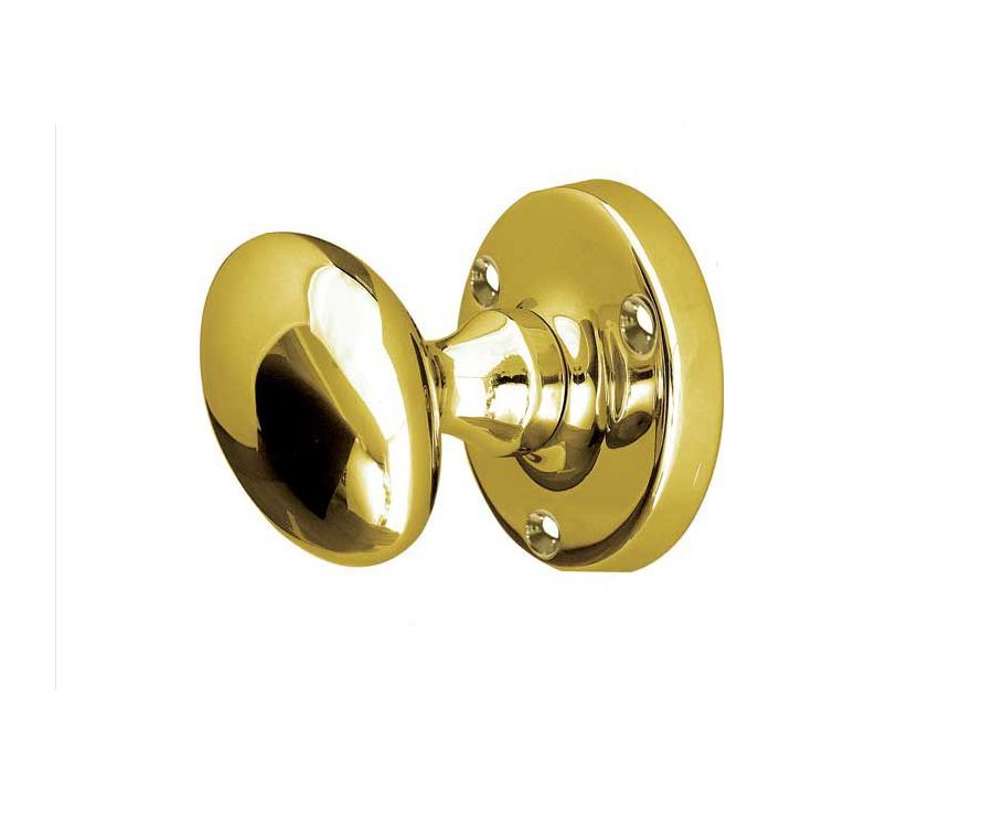 Frelan PB Oval mortice knob