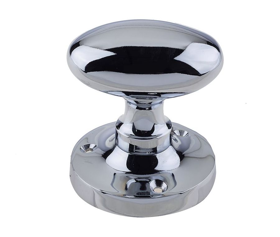 Frelan JVCP34B P/CHROME oval mort knob