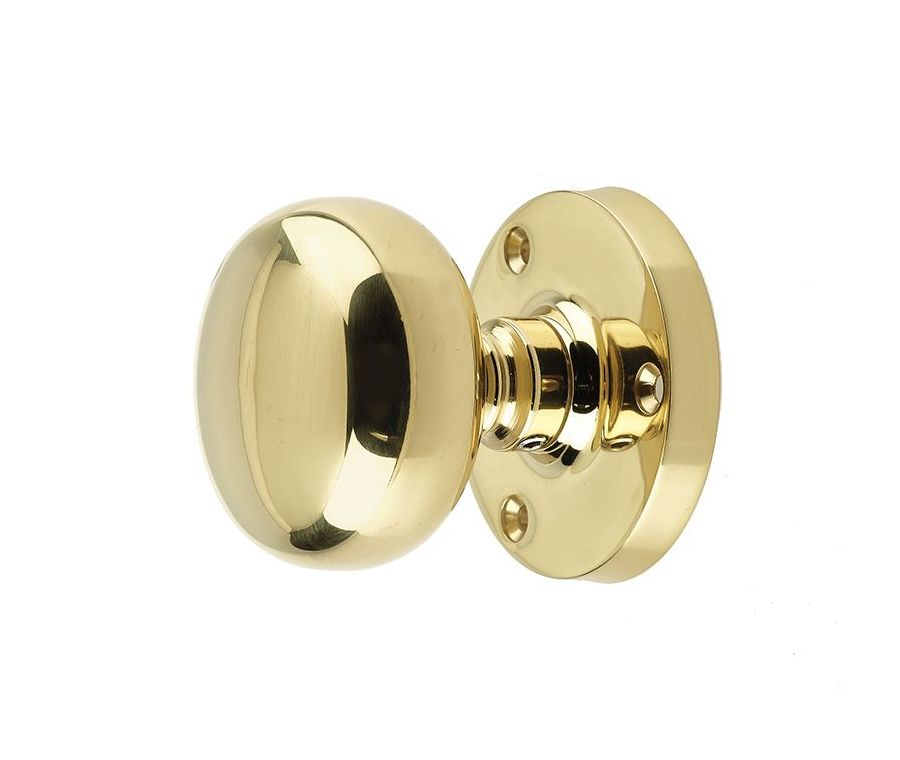 Frelan PB Mushroom mortice knob