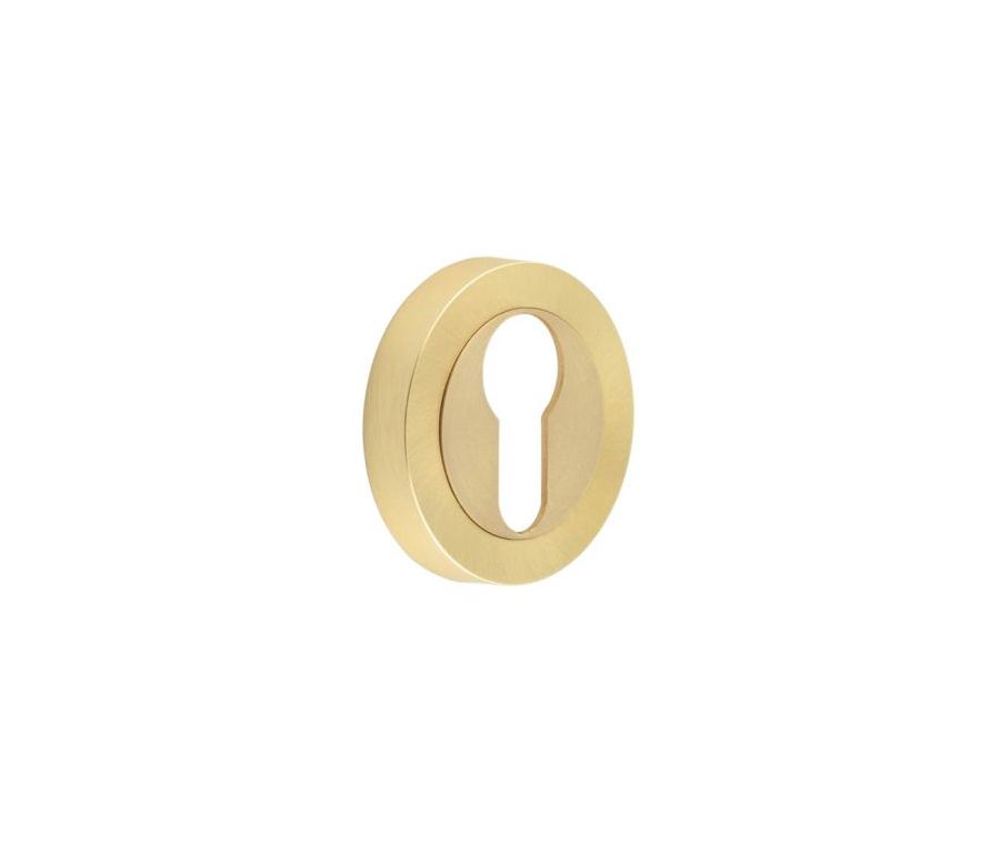 Frelan Satin Brass euro escutcheon | JV503ESB