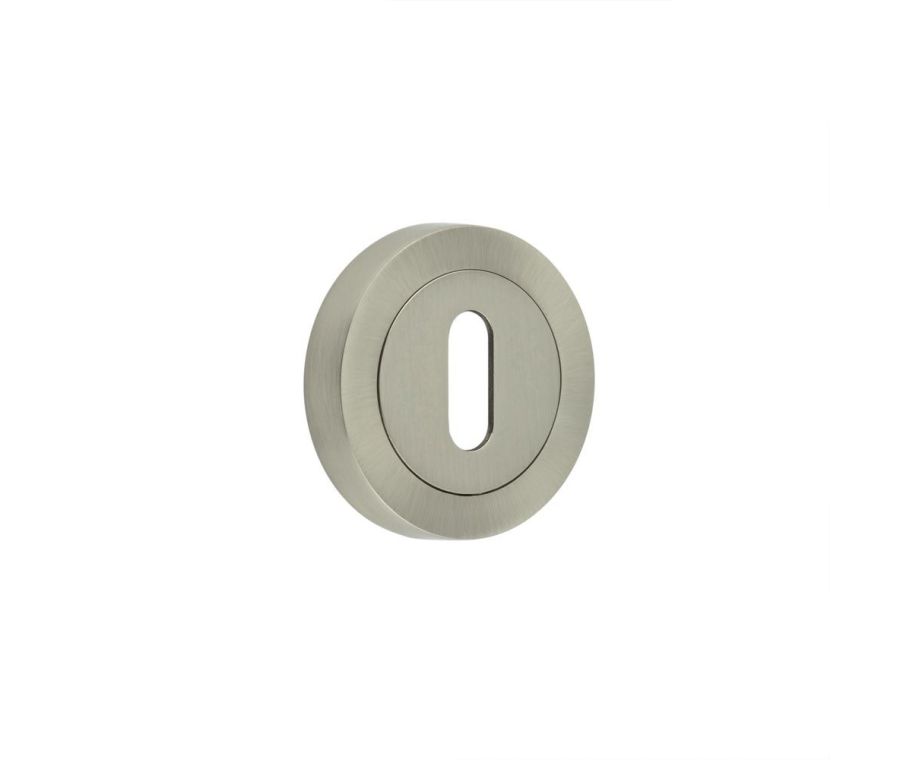 Frelan 50mm Satin Nickel standard escutcheon | JV503SN