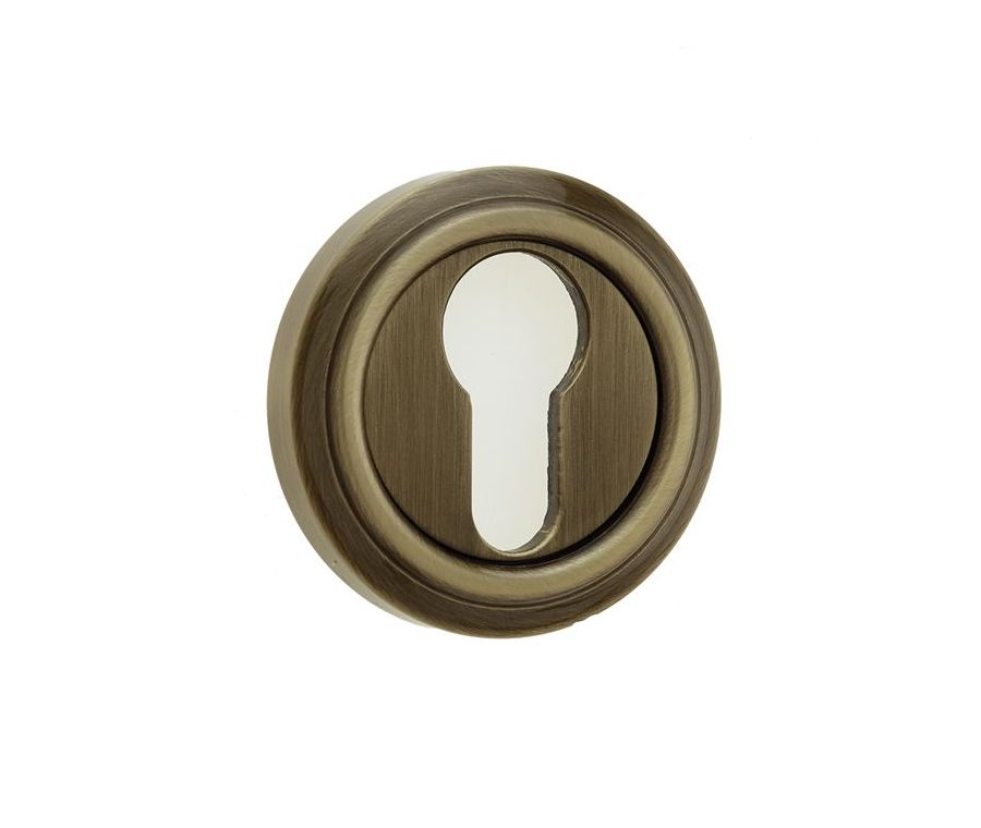 Jedo Antique Brass Parisian Euro Escutcheons | JV604EAB