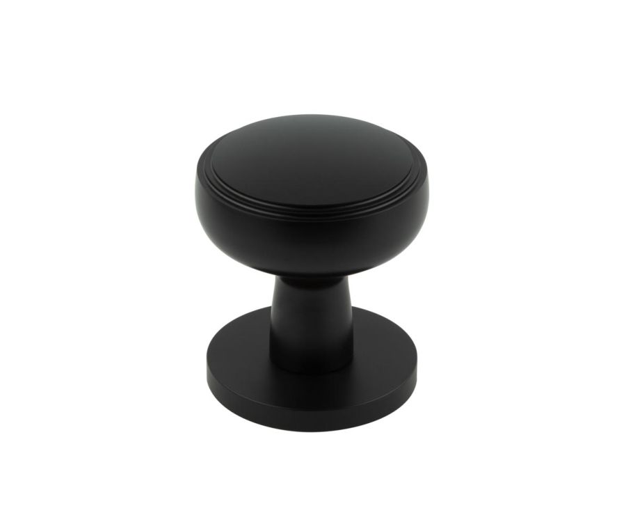 Frelan Matt Black Classic Mortice Door Knob |  JV801MB