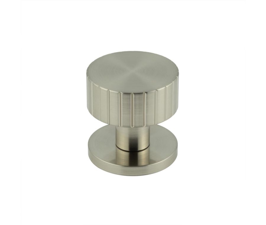 Frelan Satin Nickel Cog Lined Mortice Door Knob |  JV803SN