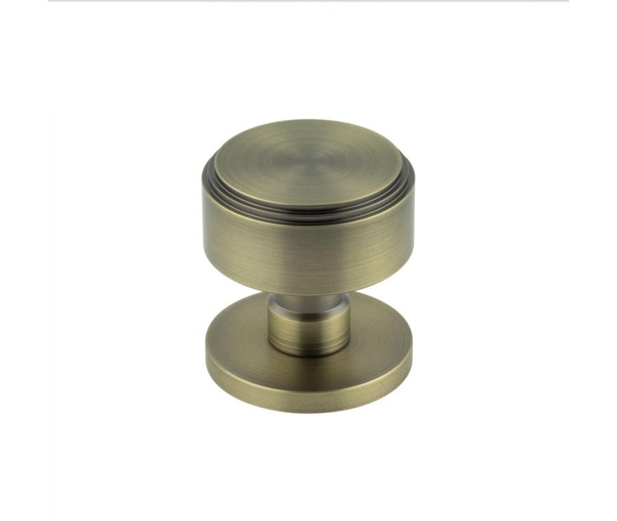 Frelan Antique Brass Step Edge Mortice Door Knob |  JV804AB