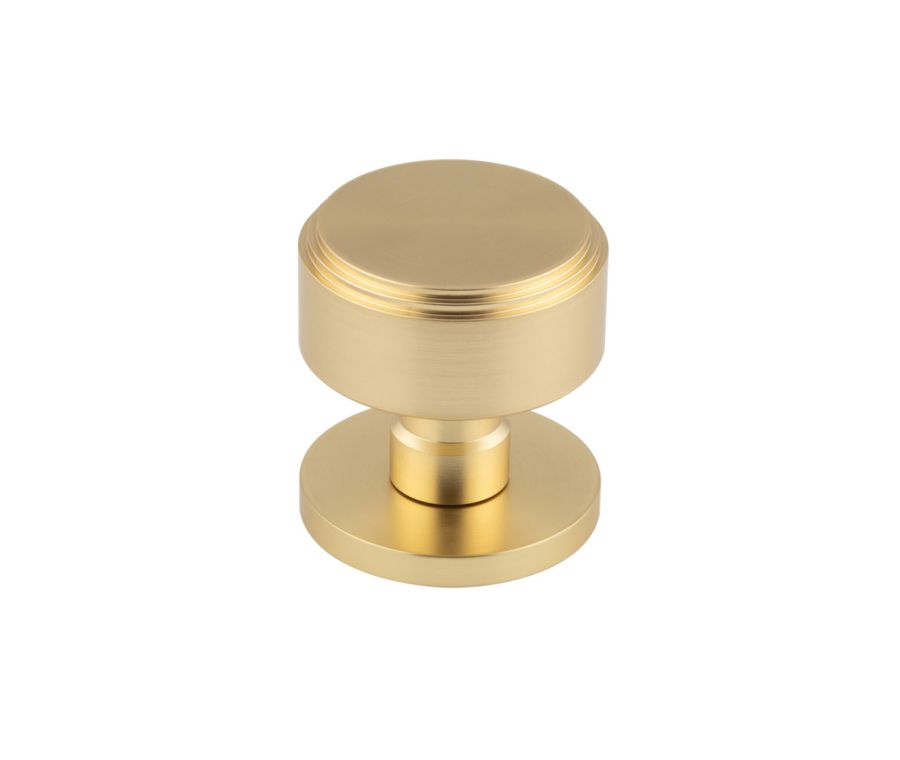 Frelan Satin Brass Step Edge Mortice Door Knob |  JV804SB