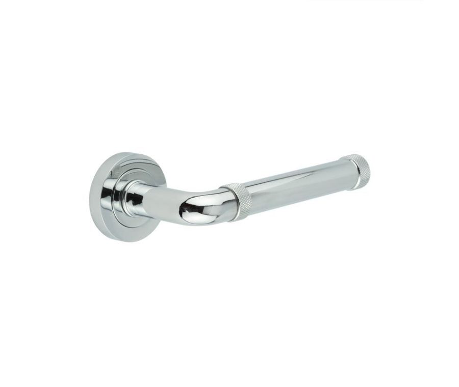 Sets Polished Chrome Midtown Lever Handle on rose | JV853PC