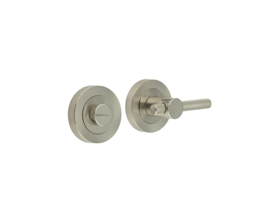 Frelan Satin Nickel Knurled Easy Turn & Release