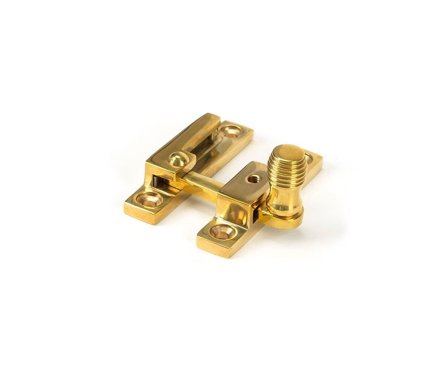 From the Anvil Polished Brass Beehive Quadrant Fastener - Narrow | 45992