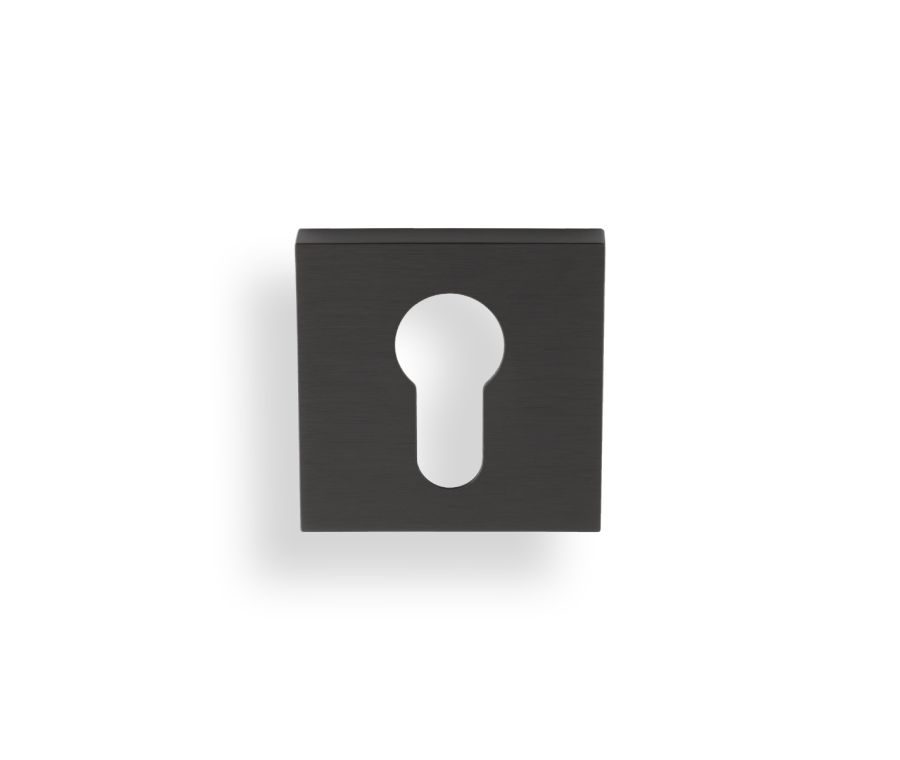 Valli Dark Bronze PVD Euro Profile Square Escutcheon | K1101SQEDPVD