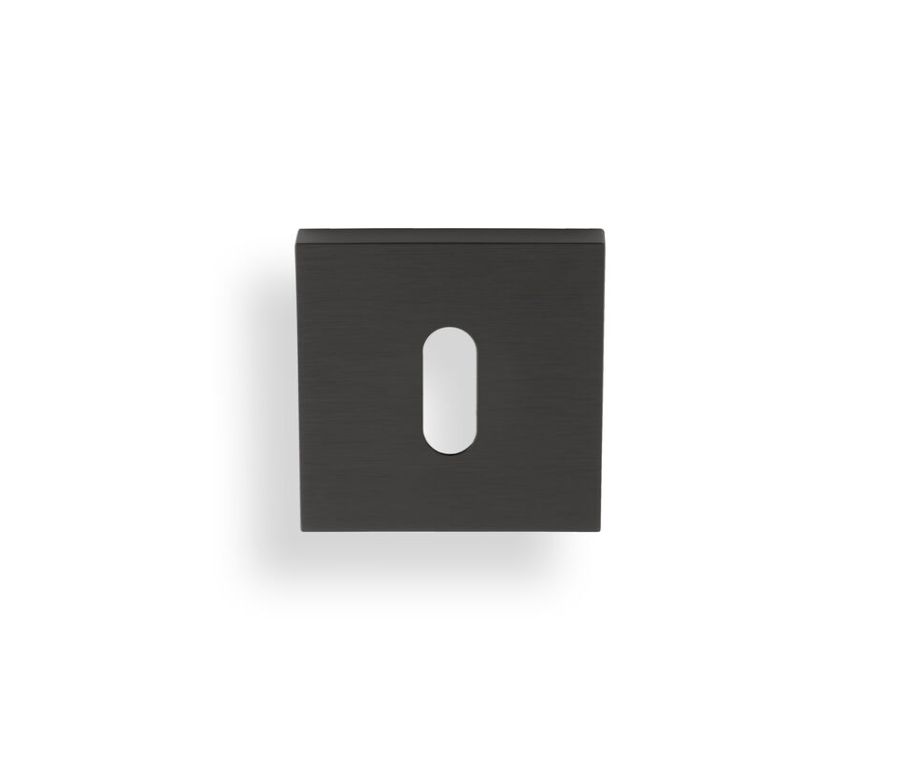 Valli Dark Bronze PVD Standard Key Square Escutcheon | K1103SQEDPVD