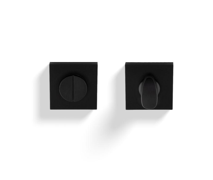 Valli Matt Black PVD Snib Turn & Release on square rose | K1104SQMBPVD
