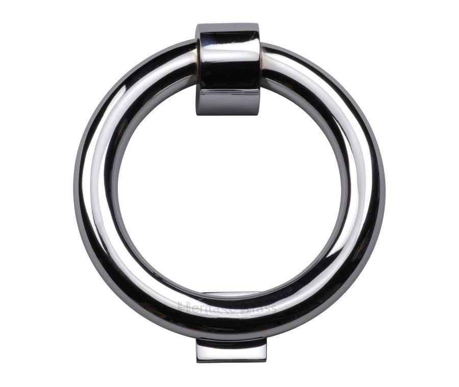 Heritage Brass Polished Chrome Ring Door Knocker