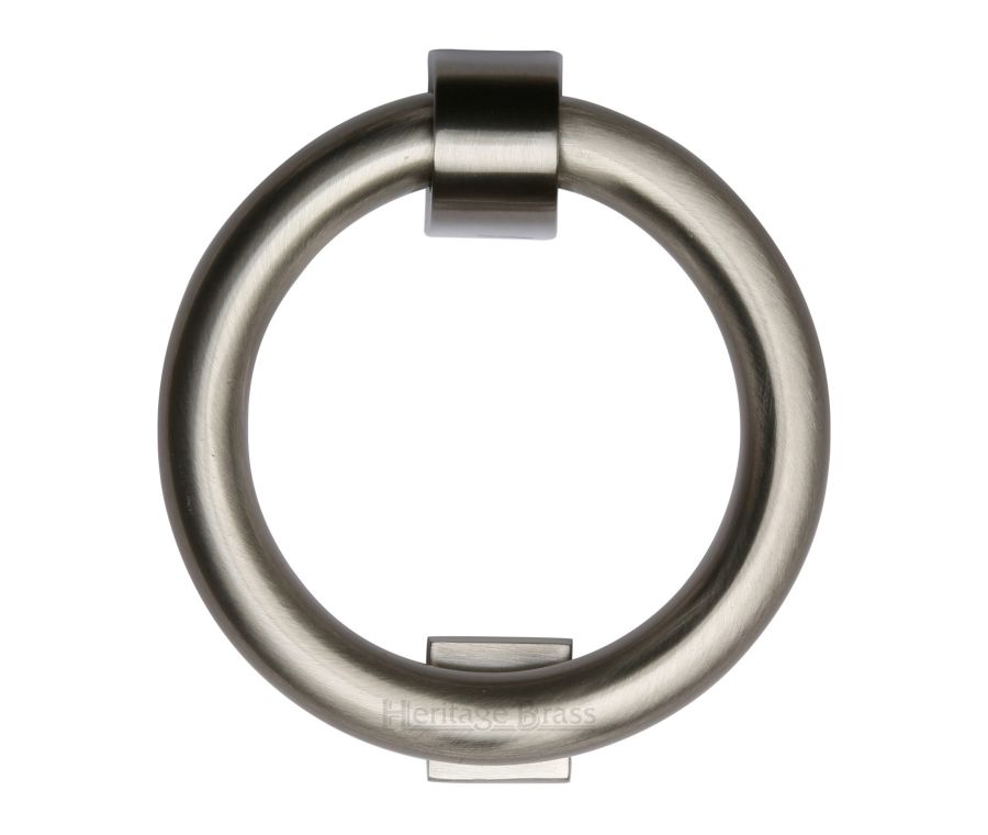 Heritage Brass Satin Nickel Ring Door Knocker
