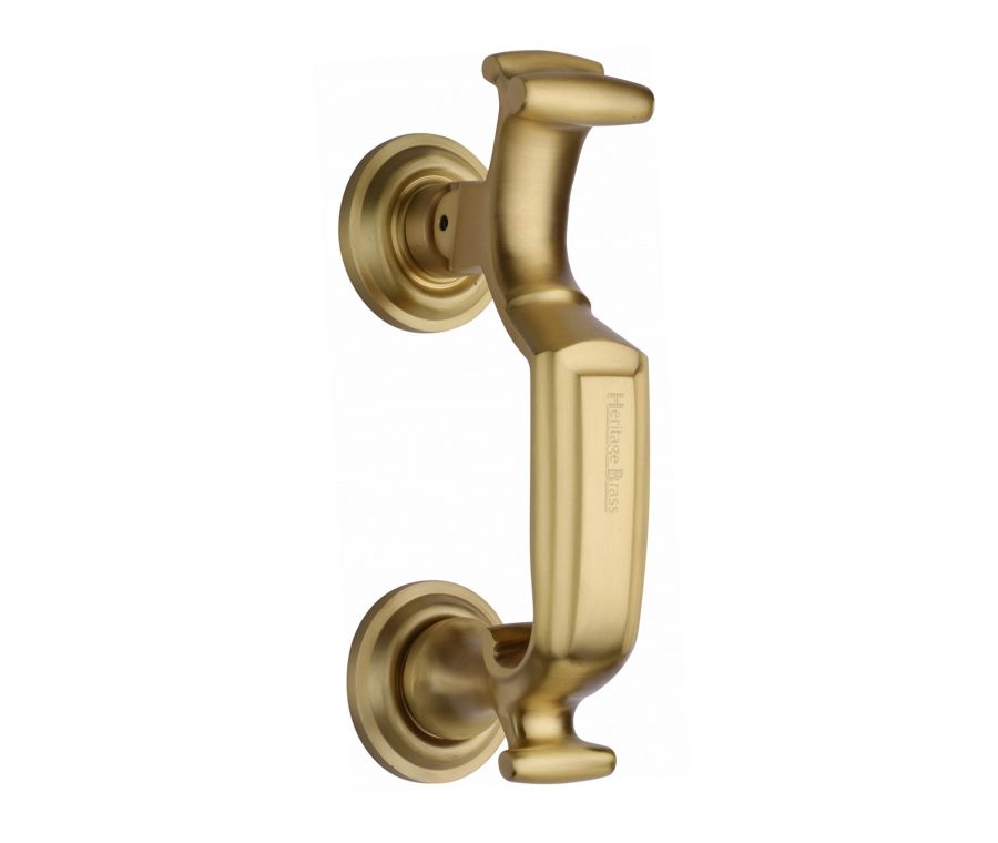 Heritage Brass Satin Brass Doctor Front Door Knocker