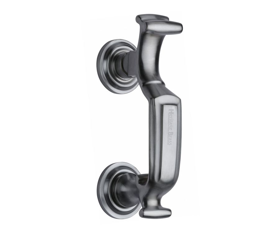 Heritage Brass Satin Chrome Doctor Front Door Knocker