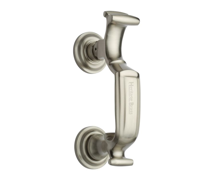 Heritage Brass Satin Nickel Doctor Front Door Knocker