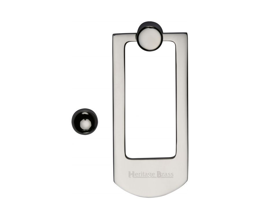 Heritage Brass Polished Nickel Finish Front Door Knocker