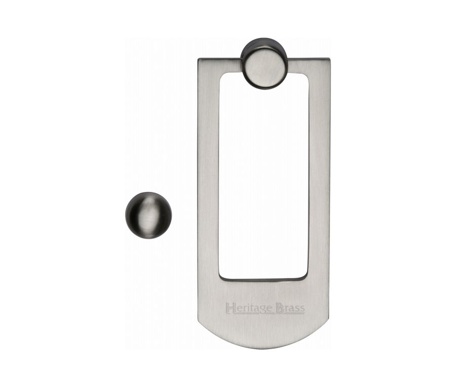 Heritage Brass Satin Nickel Front Door Knocker