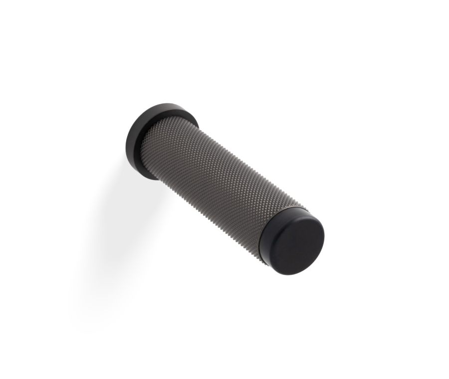Valli Dark Bronze PVD Wall Mounted Knurled Door Stop | K1401EDPVD