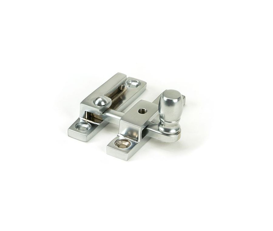 From the Anvil Satin Chrome Mushroom Quadrant Fastener - Narrow | 46015