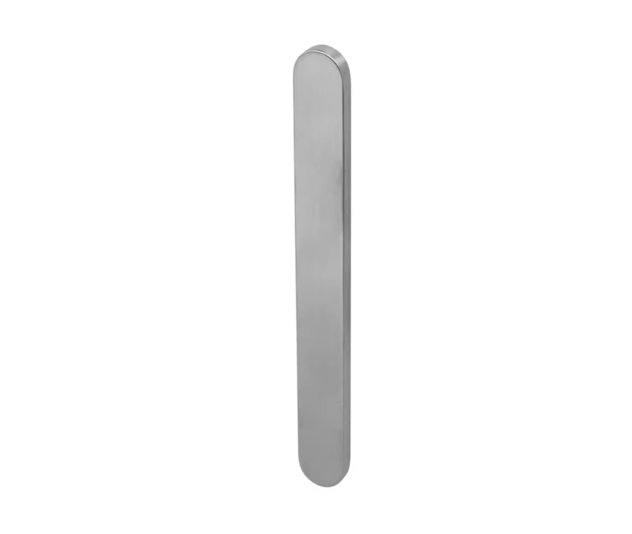 BLU Satin Stainless Steel Blank Backplate for use with KM070 Handle  |  KM070CP-SSS