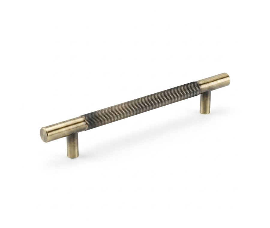 Antique Brass Linear T Bar Pull Handle - 128mm c/c | IXC710BAB