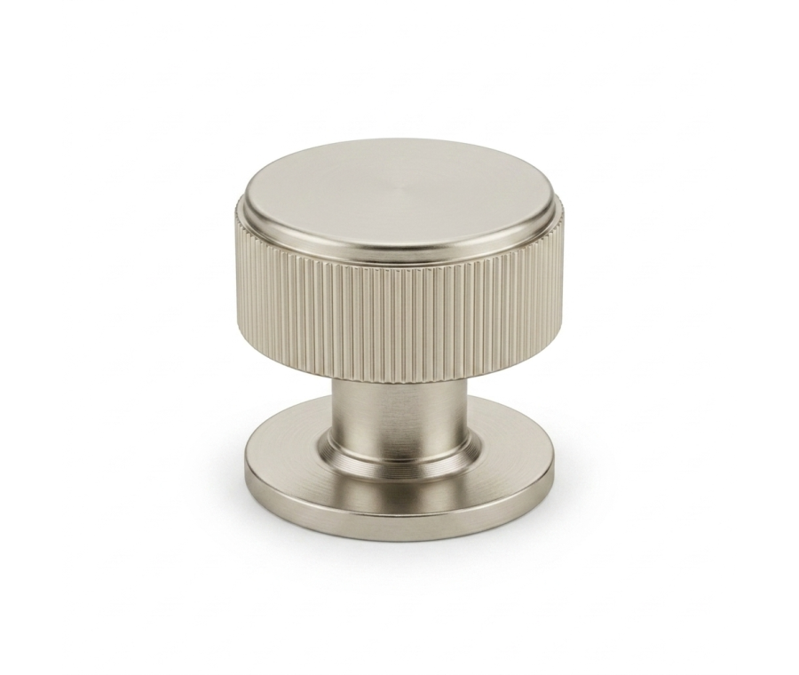 Satin Nickel Linear Cupboard Knob - 34mm dia.  |  IXC713SN