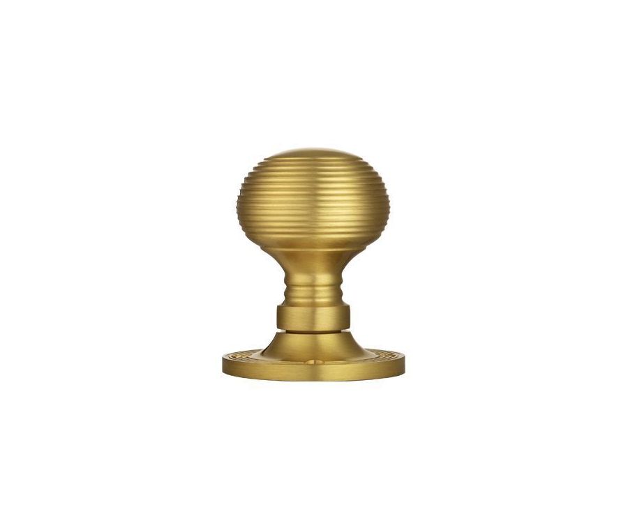 Set Manital Satin Brass Queen Anne Mortice Knob | M1001SB