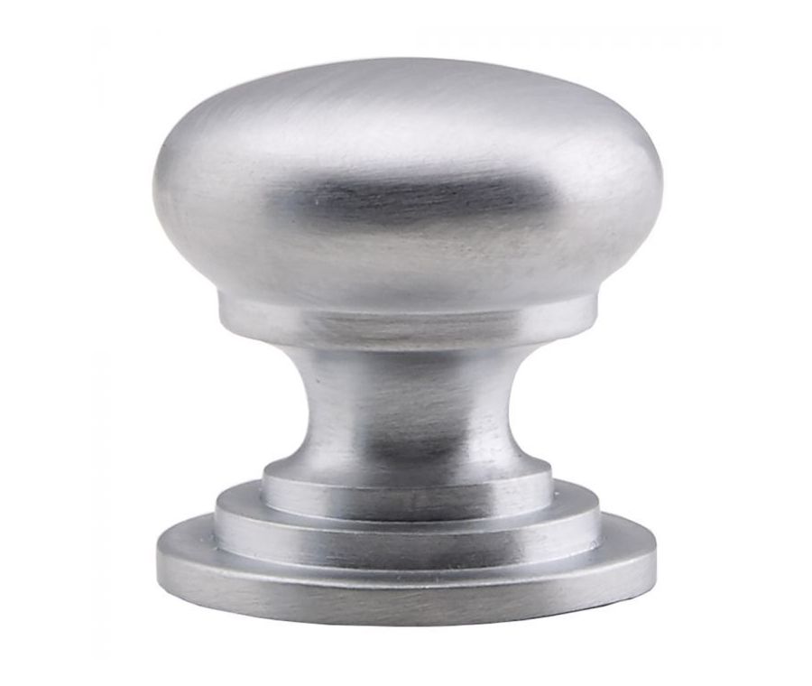 Satin Chrome 25mm Victorian Cupboard Knob | M47ASC