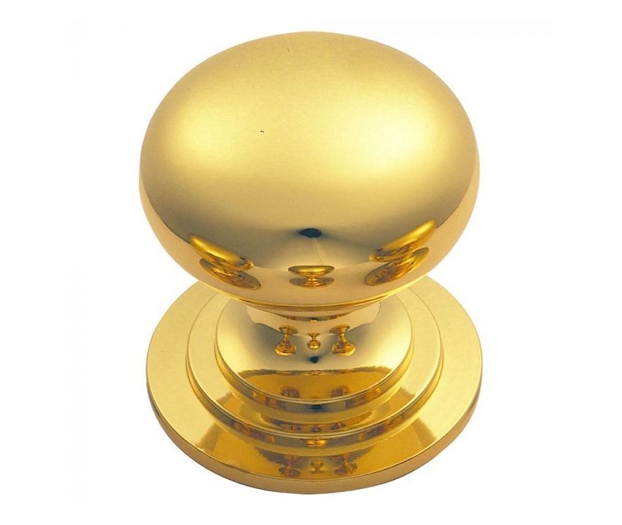 Polished Brass 32mm Victorian Cupboard Knob | M47BPB