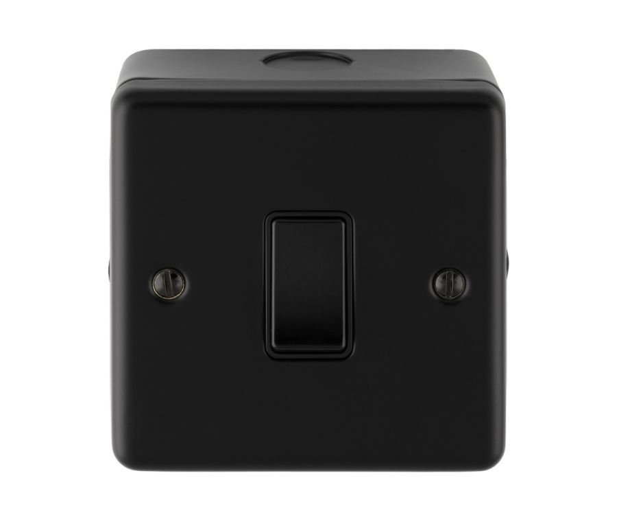 Eurolite Black Metal Clad 20Amp Double Pole Switch  |  MCB3240