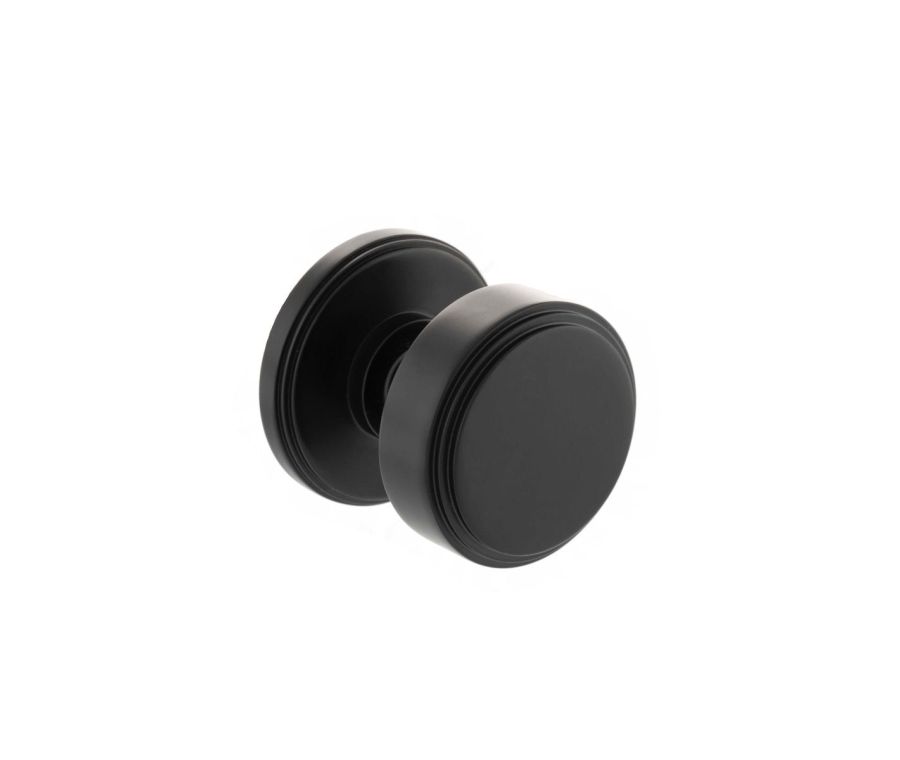 Set Millhouse Matt Black Boulton Mortice Knob | MH350SMKMB