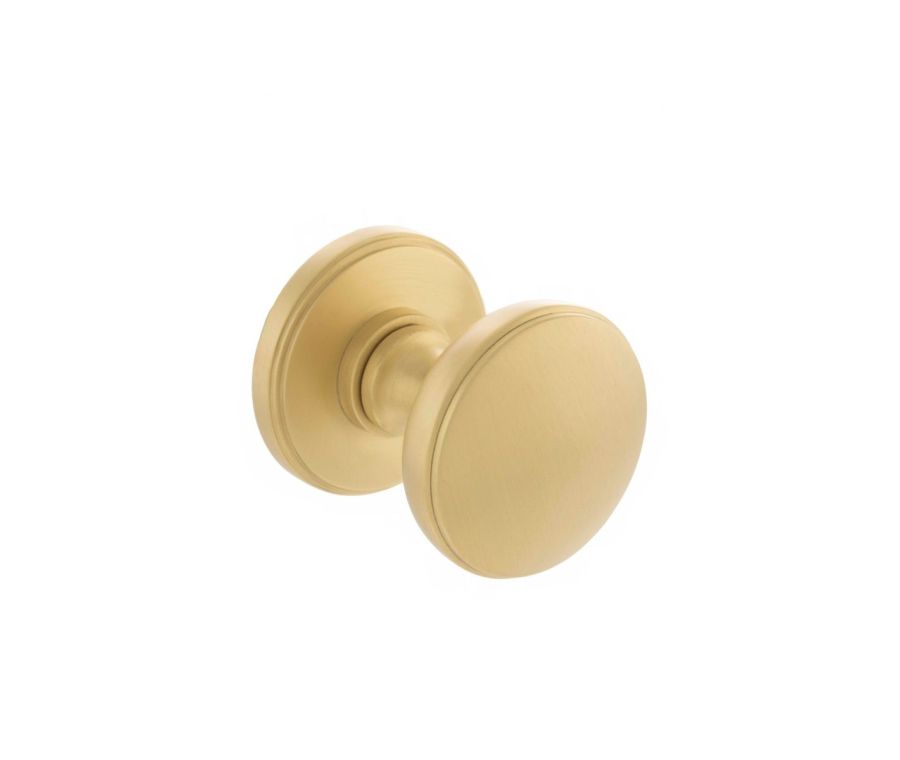 Set Millhouse Satin Brass Edison Mushroom Mortice Knob | MH400DMKSB