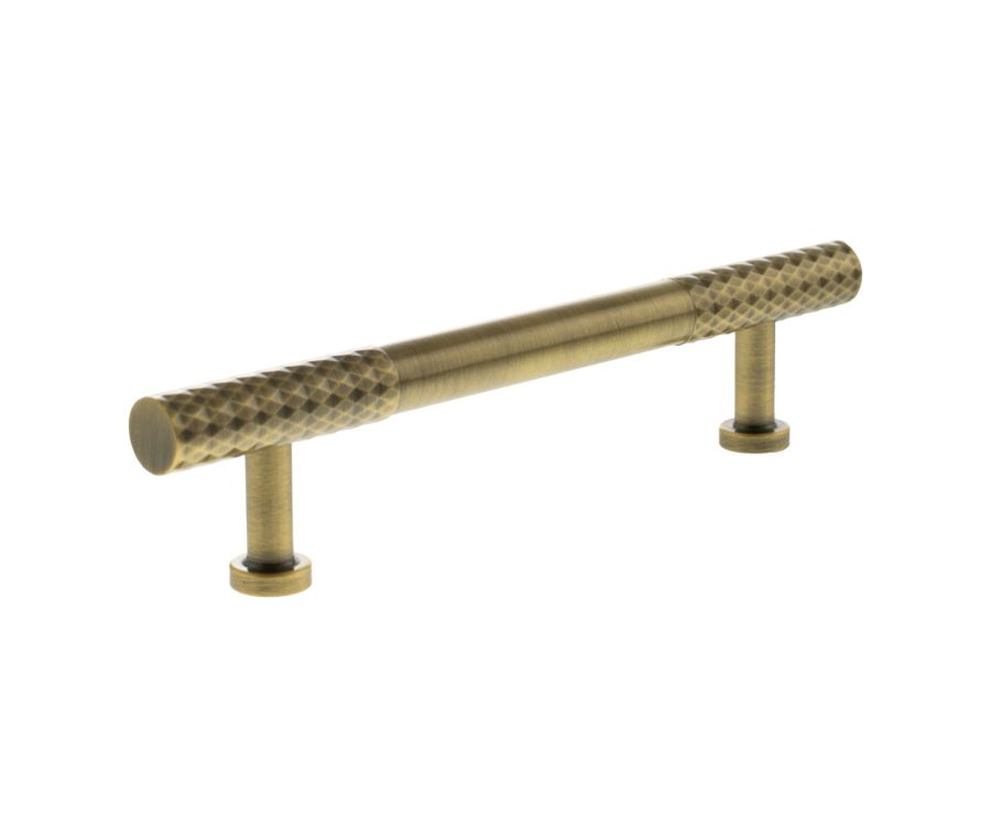 Antique Brass 128mm Chrysler Diamond T Bar Handle | MHCD17128AB