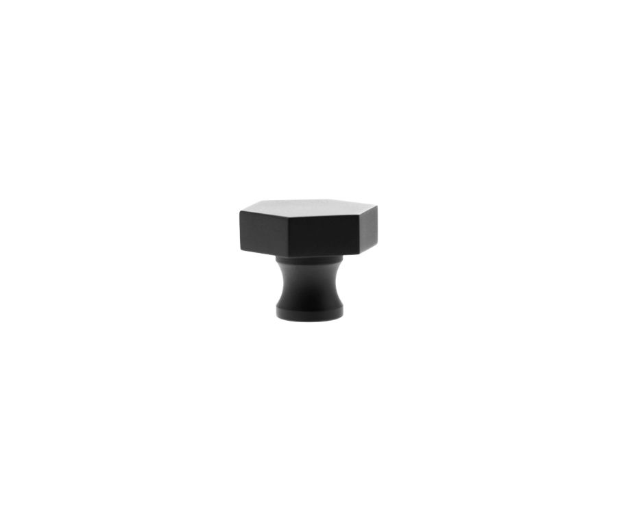 Matt Black Pennington Hexagonal Cabinet Knob | MHCH1532MB