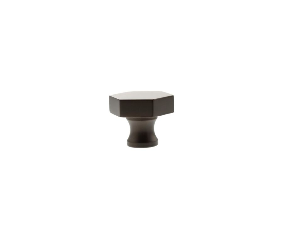 Urban Dark Bronze Pennington Hexagonal Cabinet Knob | MHCH1532UDB