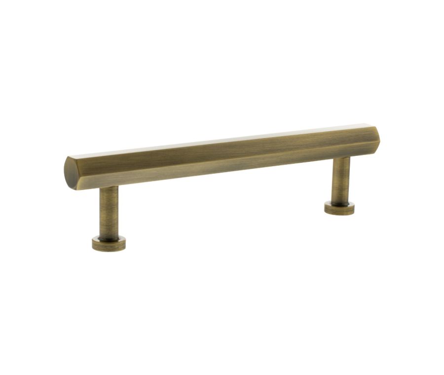 Antique Brass 128mm Pennington Hexagonal Cabinet Handle | MHCH17128AB