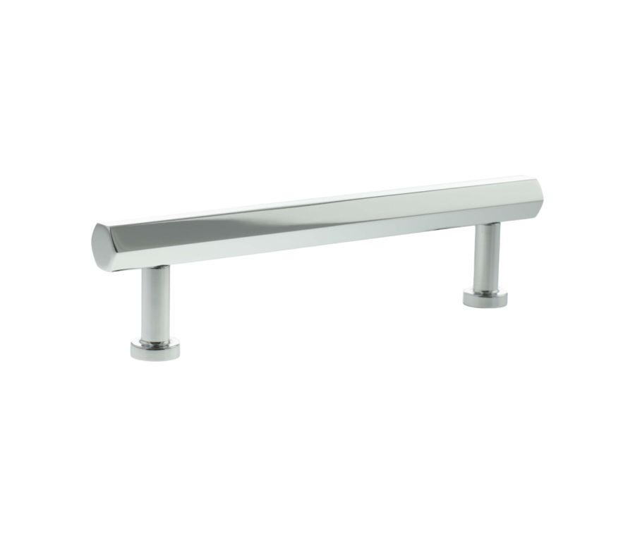 Polished Chrome 128mm Pennington Hexagonal Cabinet Handle | MHCH17128PC