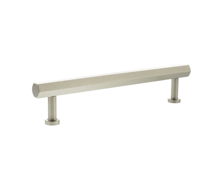 Satin Nickel 160mm Pennington Hexagonal Cabinet Handle | MHCH17160SN