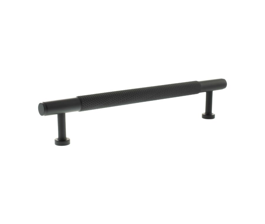Matt Black 160mm Eiffel Knurled Cabinet Pull Handle  | MHCK17160MB
