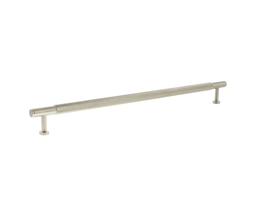 Satin Nickel 320mm Eiffel Knurled Cabinet Pull Handle  | MHCK17320SN