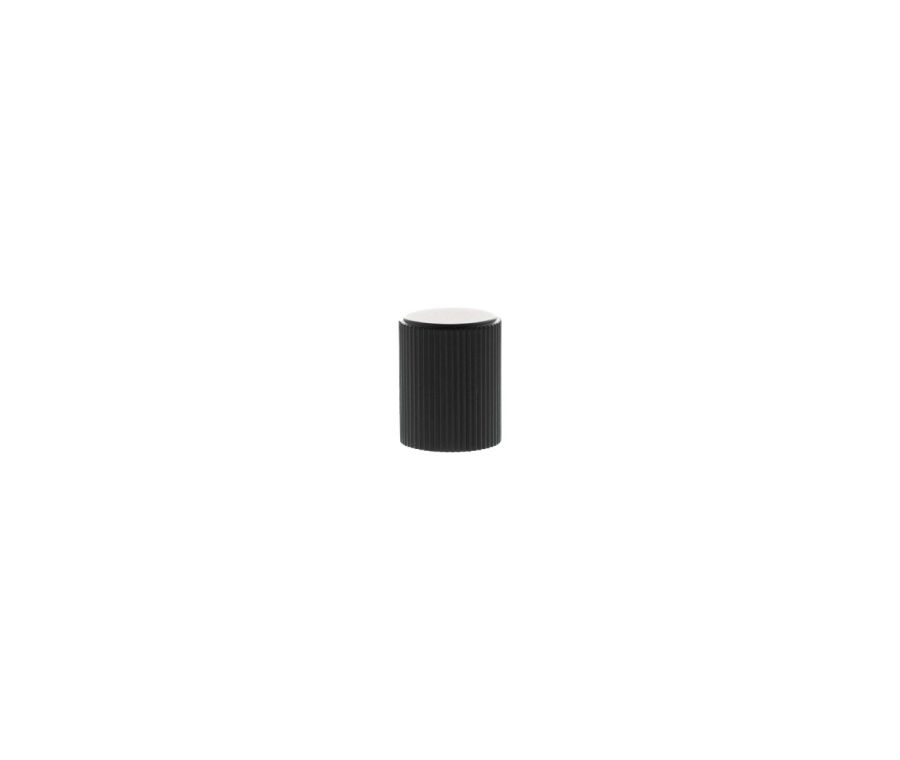 Matt Black Battersea Linear Cylinder Cabinet Knob | MHCL1420MB